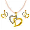 HEART BEAT PENDENT SET - JPDCM-090 - Click here to View more details about this Product
